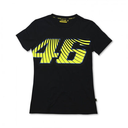 Official Valentino Rossi VR46 Womans T-Shirt Black - Vrwts 108004