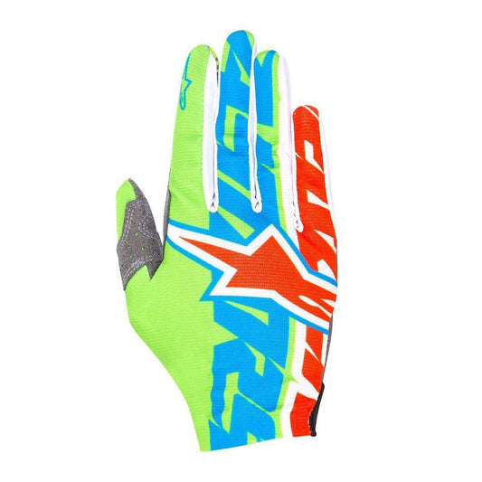 Alpinestars Rover Gloves Bright Green & Blue Flo - 1564517