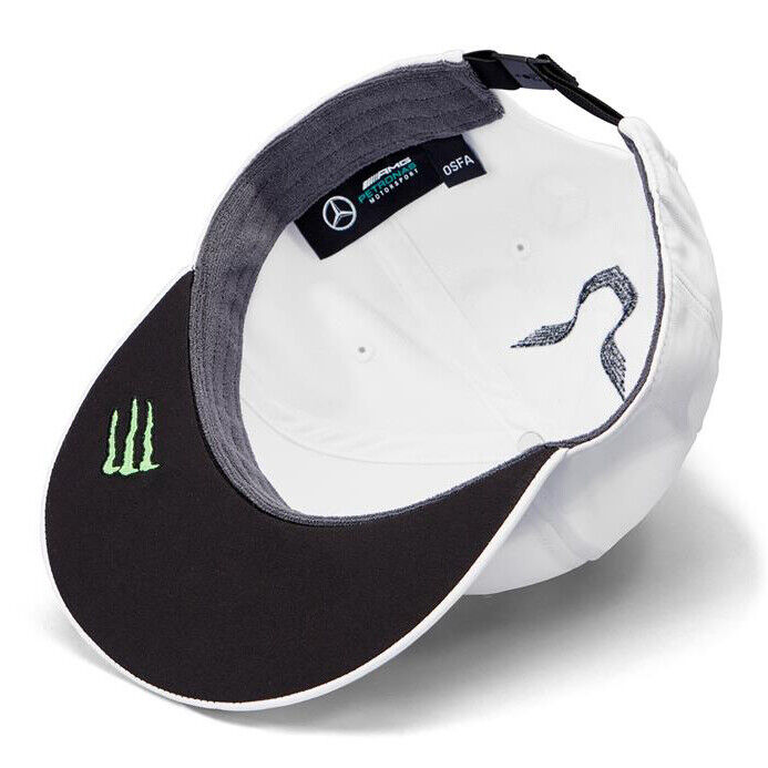 Hamilton Mercedes AMG Petronas Motorsport White Flat Peak Cap 141101077 200