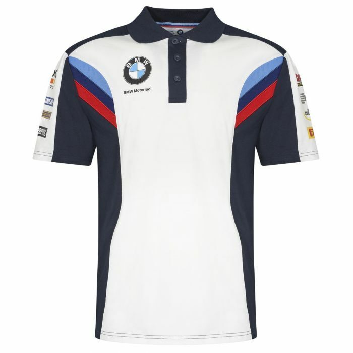 Official BMW Mottorad WSBK Team Polo Shirt - 19BMW-Sbk-Ap White
