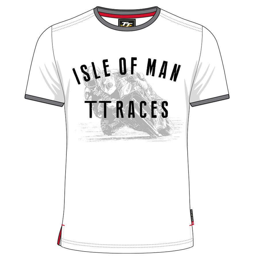 Official Isle Of Man TT Races Custom White Vintage T Shirt - 19Avts4