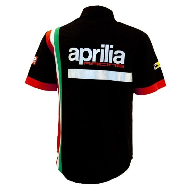 New Official Aprilia Team Black Shirt - Af1 -14