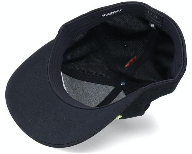 Fox Racing Apex Flexifit Black Baseball Cap - 26044-010