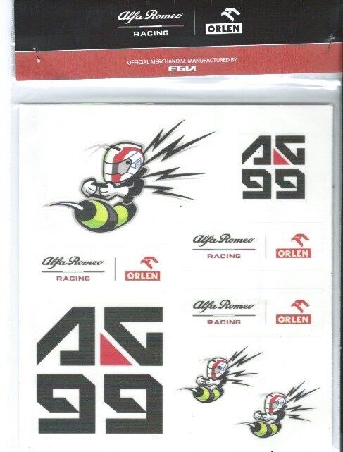 Official Alfa Romeo F1 Racing Orlen Team Sticker Sets - Arr_Facsr899