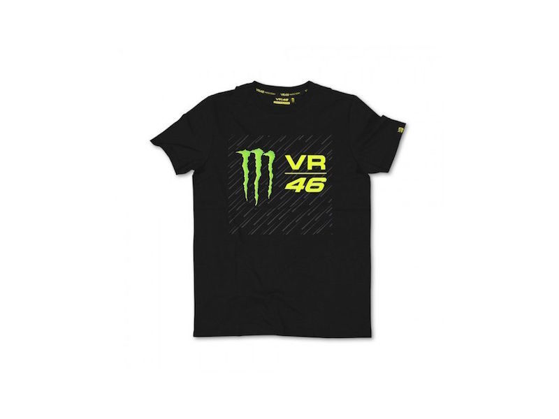 New Official Valentino Rossi VR46 Monster T-Shirt Black Momts 115204