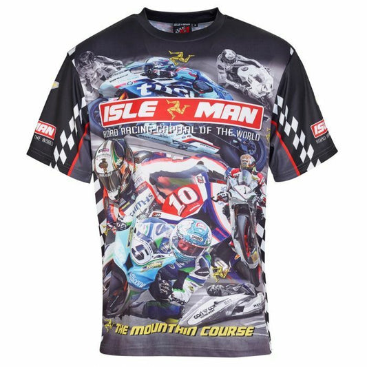 Isle Of Man Road Races All Over Print T'shirt - 19Iom-Aopt2
