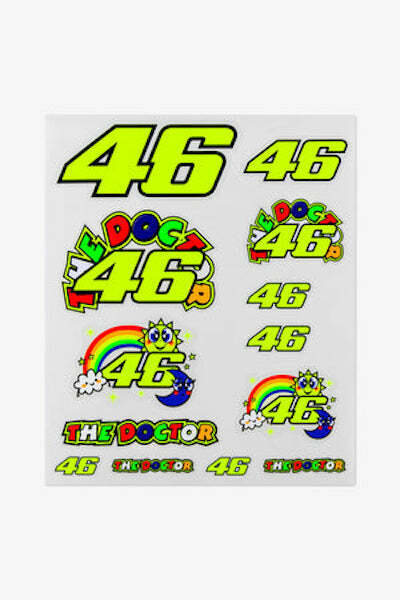 VR46 Official Valentino Rossi Large Sticker Set - Vrust 433703