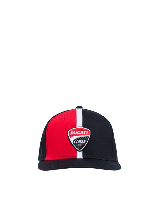 Official Ducati Corse Flat Visor Black Cap - 17 46005