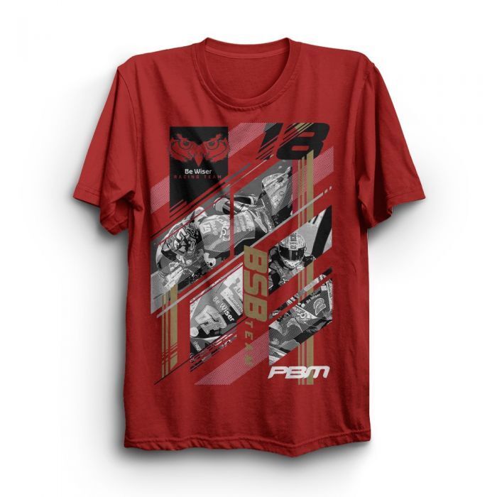 PBM Be Wiser Ducati Fan's Red T Shirt .