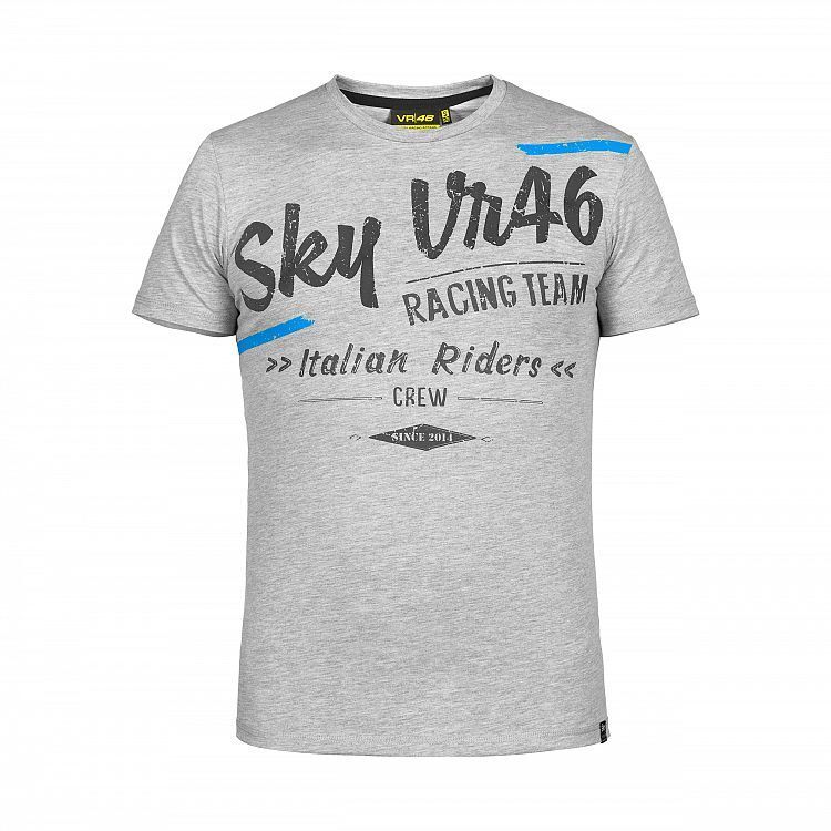 2017 Official VR46 Sky Team Rider's Crew T Shirt - Skmts 235205 Nf