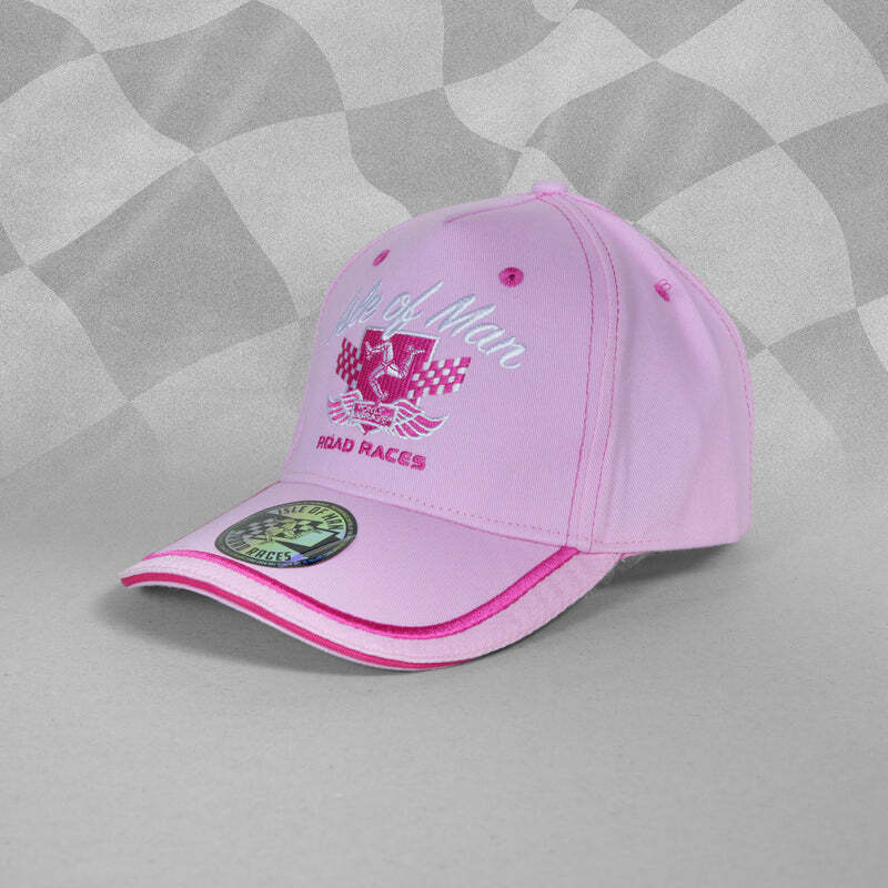 Isle Of Man Road Races Pink Cap - 20Iom Ladies Cap
