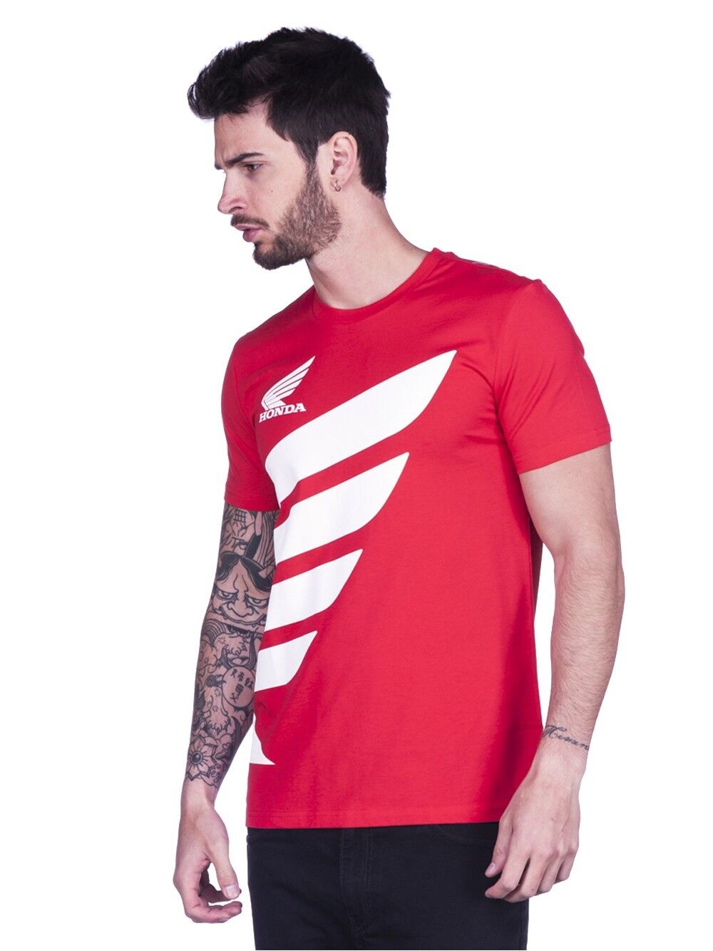 Official HRC Racing Big Wing Red T Shirt - 17 38007