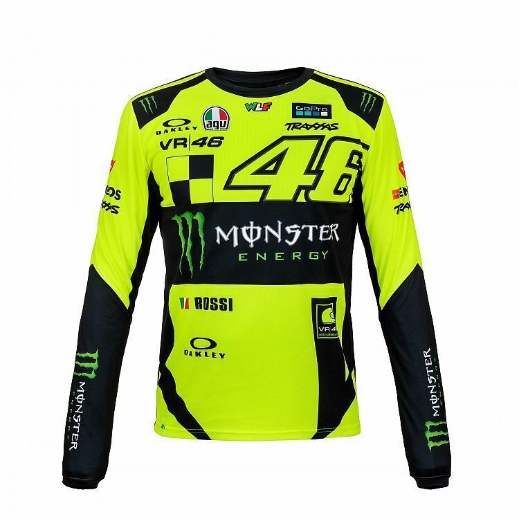 Official Valentino Rossi VR46 Monza Replica Long Sleeve T'shirt - Momts 316028