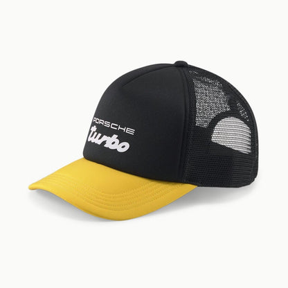 Official Porsche Legacy Black & Yellow Truckers Baseball Cap -024012 01