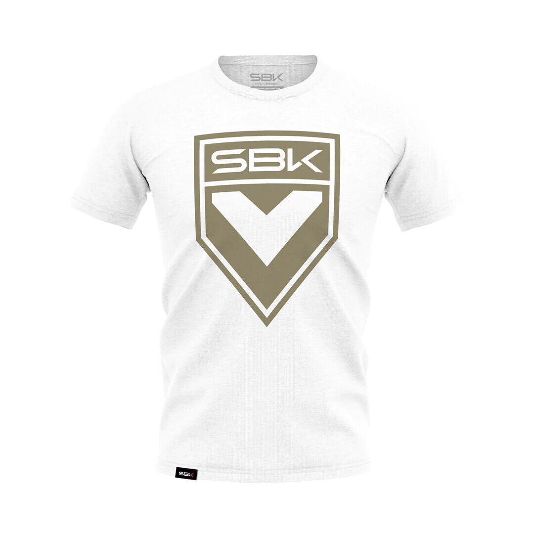 Official WSBK White Shield T'shirt - Sbk22Camte001Wh