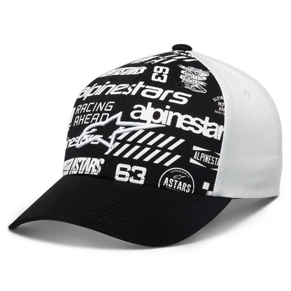 Alpinestar Chaos Black/White Baseball Cap - 1230 81007