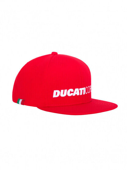 Official Ducati Corse Red Flat Peak Cap - 20 46005