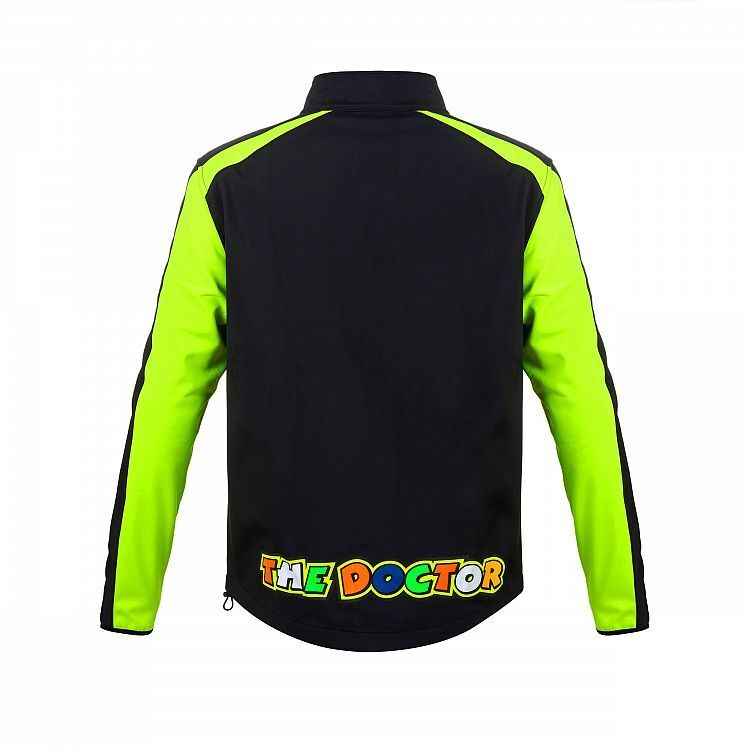 VR46 Official Valentino Rossi Black Man'S Softshell Jacket - Vrmjk 306204