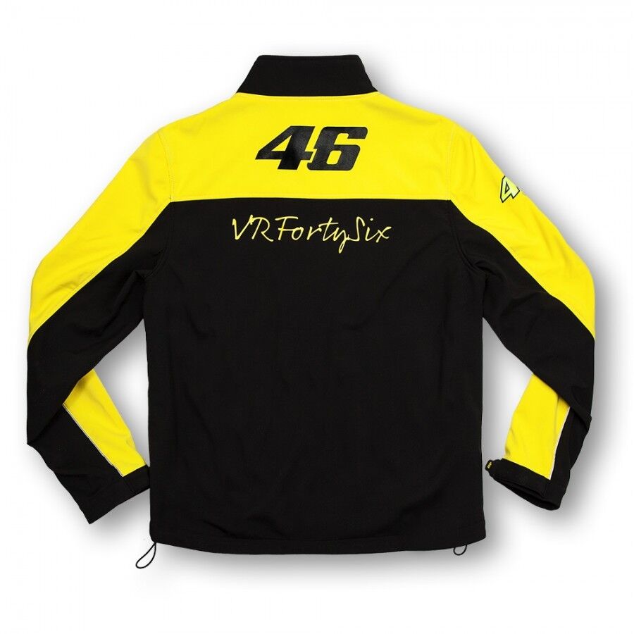 Official Valentino Rossi VR46 Black & Yellow Jacket - Vrm Jk 153204