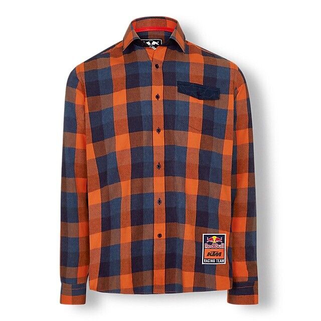Official Red Bull KTM Racing Checked Flannel Shirt - KTM19006