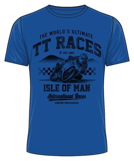 Official Isle Of Man TT Races Blue Worlds Ultimate Road Race T'Shirt