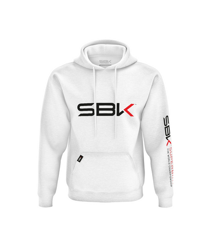 Official WSBK White Logo Pullover Hoodie - Sbk22Spuho001Wh