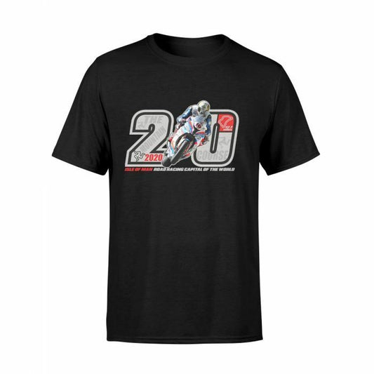 2020 Isle Of Man Road Races Capital T Shirt - 20Iom-712At-Black