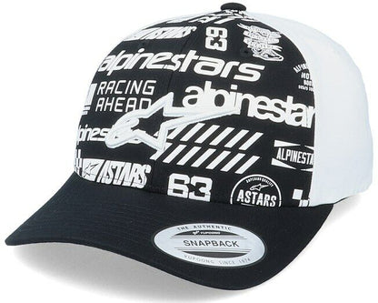 Alpinestar Chaos Black/White Baseball Cap - 1230 81007