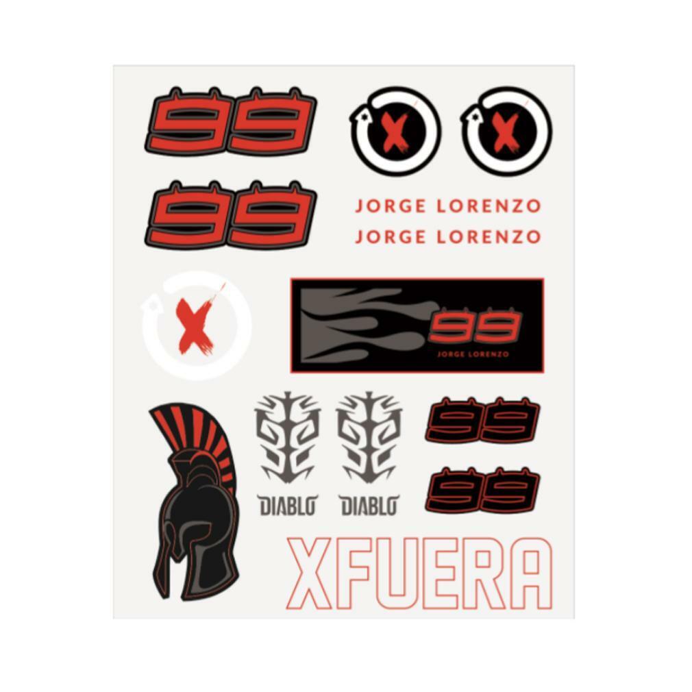 Jorge Lorenzo Official Large Sticker Set - 19 51206