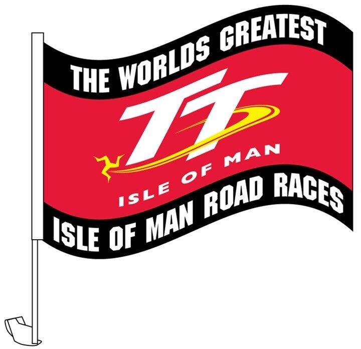 Official Isle Of Man TT Car Flag -