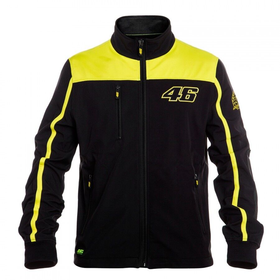 Official Valentino Rossi VR46 Black & Yellow Jacket - Vrm Jk 207004