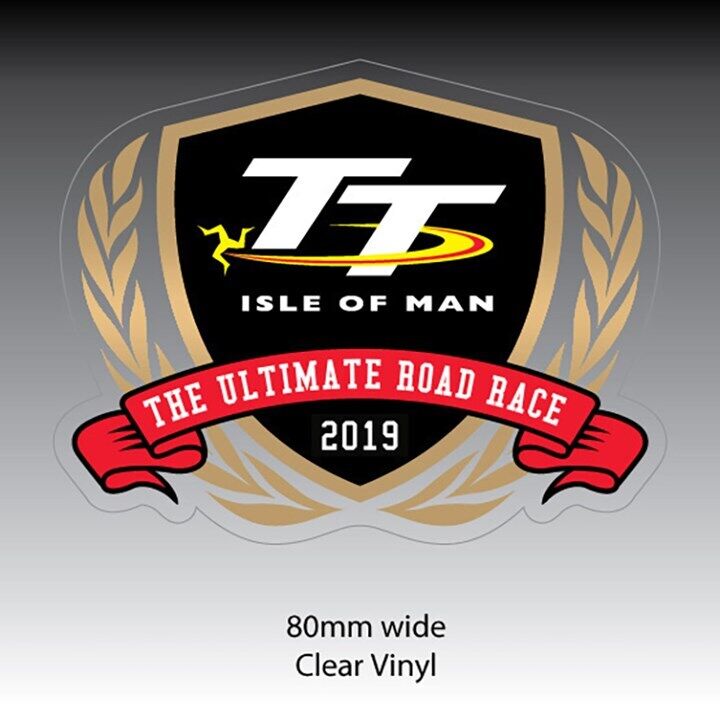 Official Isle Of Man TT 2019 Laruels Sticker