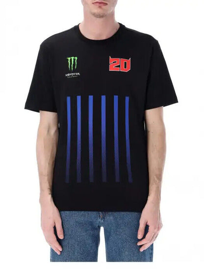 Fabio Quartararo Official Monster Energy Stripes T Shirt - 23 33701