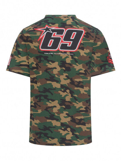 Official Nicky Hayden 69 Camo T-Shirt - 19 34003