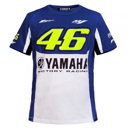 New Official Valentino Rossi VR46 Dual Yamaha Mans T Shirt - Ydmts 214409