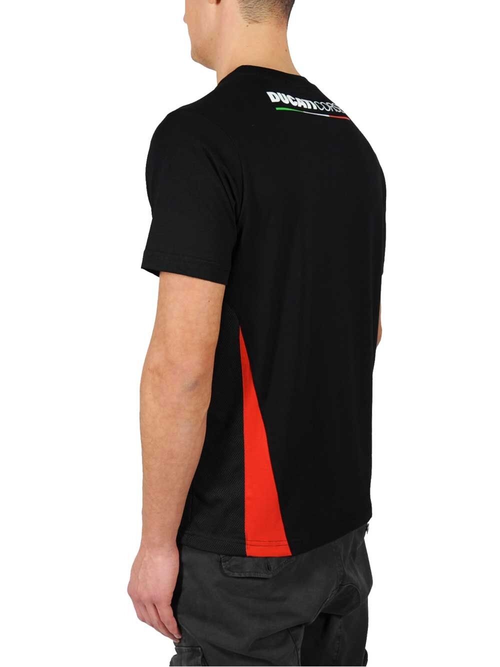 New Official Ducati Corse Black T'Shirt - 15 36001