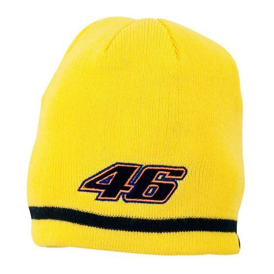 New Official Valentino Rossi VR46 Kids Yellow Beanie - Vrkbe 027 01