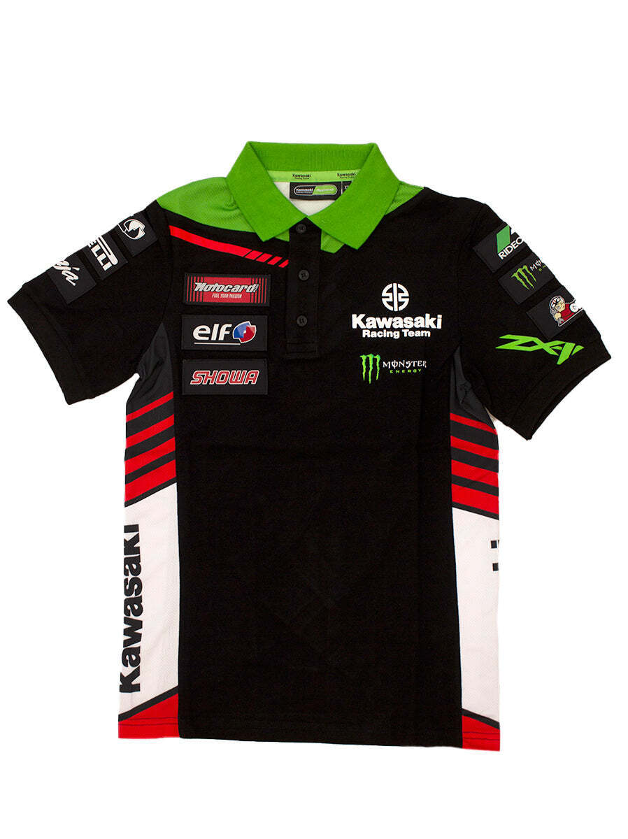 Official Kawasaki Krt Team Race Wear Polo Shirt - 21 11501