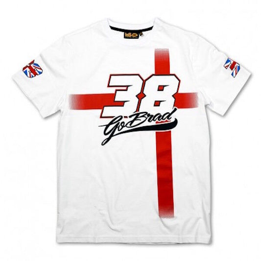 New Official Bradley Smith Go Brad White T Shirt - 1222 06
