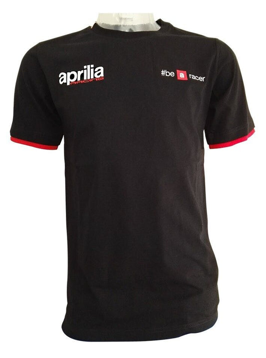 Official Aprilia Racing Be A Racer Black T Shirt - Do.