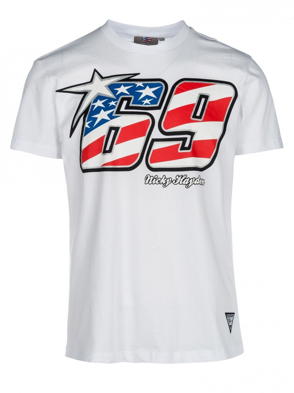Official Nicky Hayden 69 White T-Shirt - 18 34007