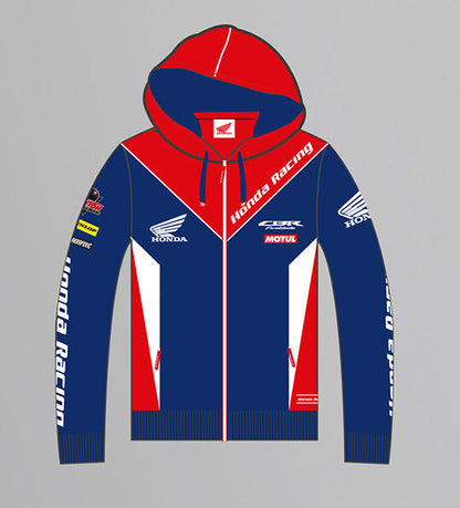 Official Honda Endurance Racing Hoodie Zip Up Sweatshirt - 16Hfl