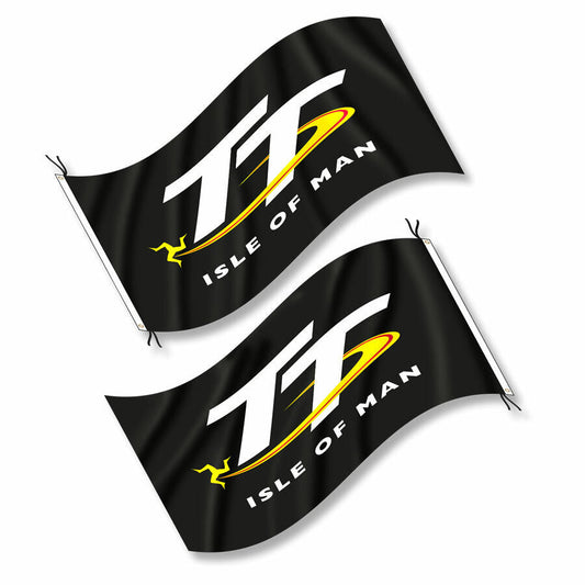 Official Isle Of Man TT Flag Deluxe - 19Flag2