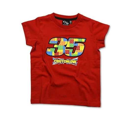 New Official Cal Crutchlow 35 Red Kids Tshirt - Cck Ts 1174 07