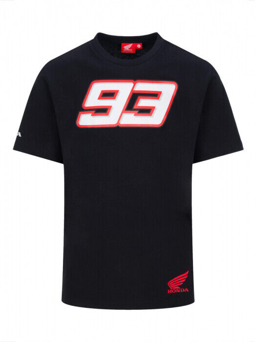 New Official Marc Marquez Dual Black Honda T Shirt - 20 38009