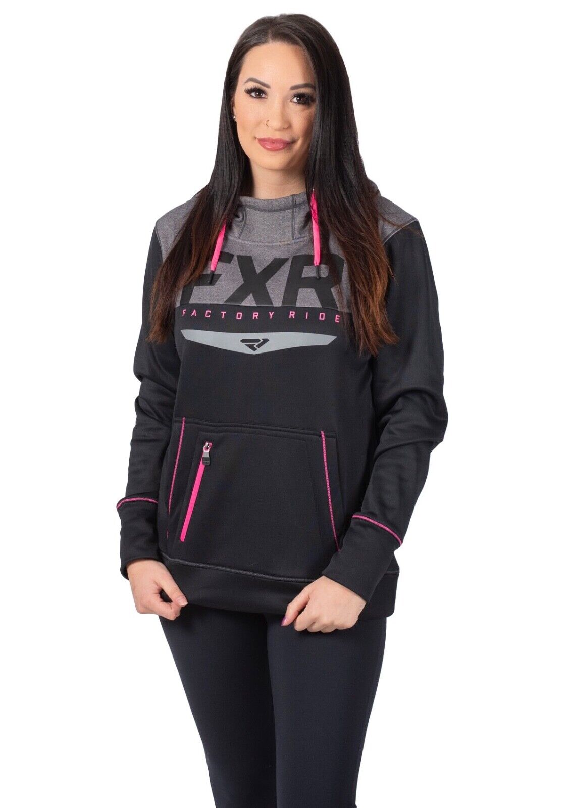 Official FXR Racing Womans Helium Tech Pull Over Hoodie - 201215-1094