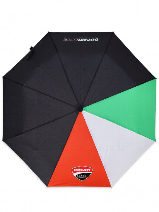 Official Ducati Corse Italian Flag Foldable Umbrella - 22 56006