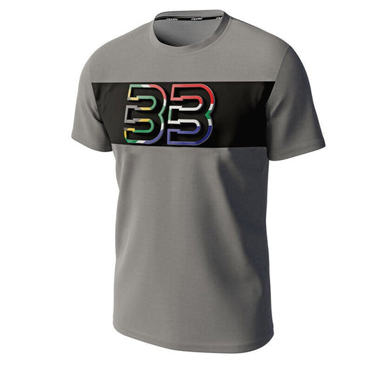 Official Brad Binder 33 Black & Grey T Shirt - 1041101076