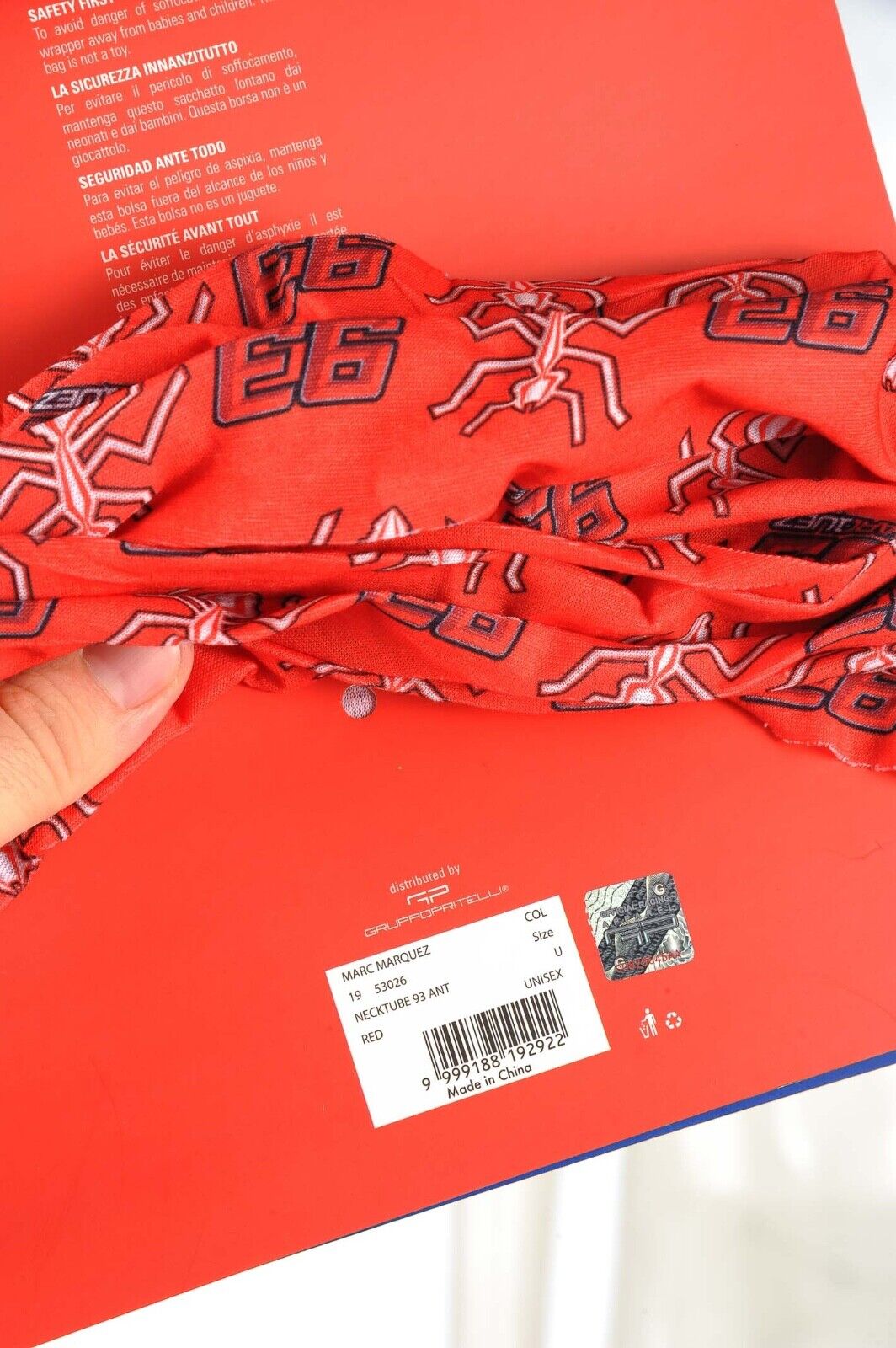 Official Mm93 Marc Marquez Ant Necktube - 19 53026