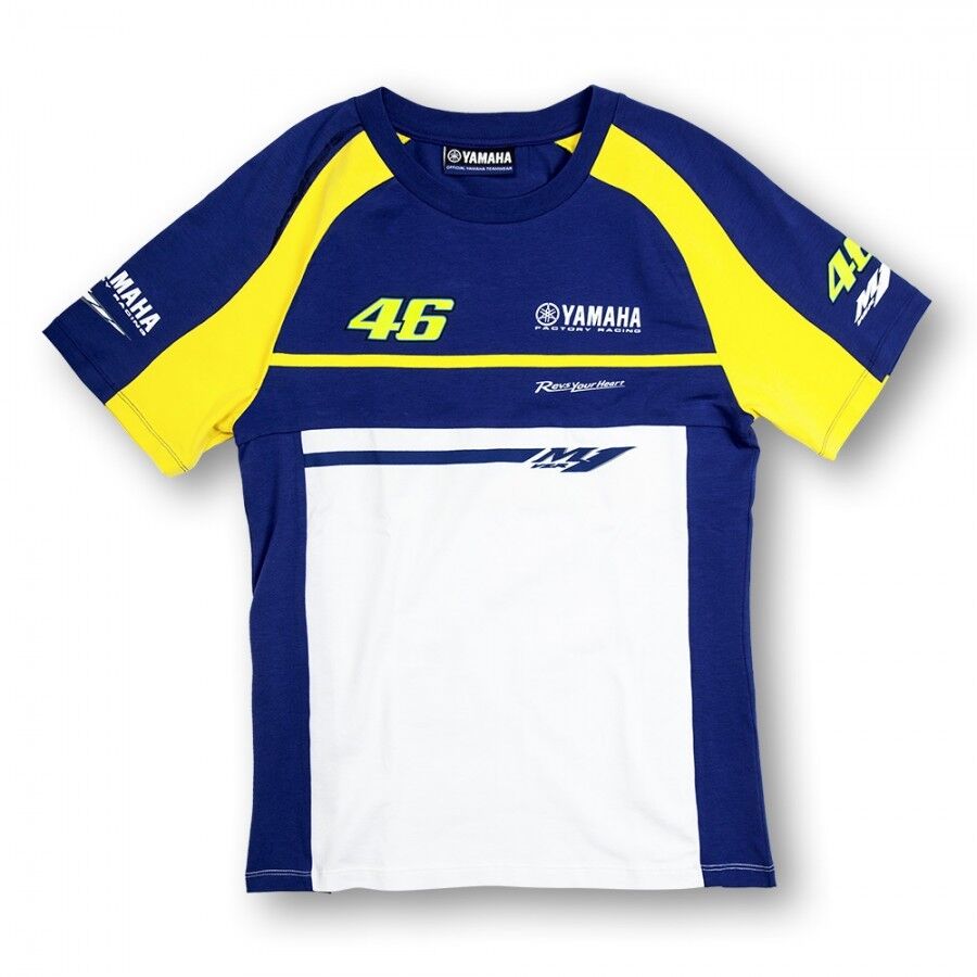 New Official Valentino Rossi VR46 Dual Yamaha Womans T'Shirt 2015 - Ydwts 165809